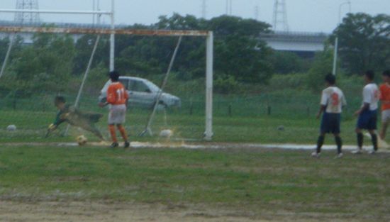 雨の中いろいろと