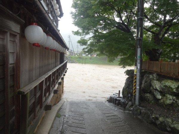 五十鈴川が氾濫