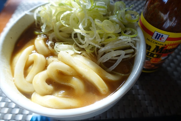 極太のカレーうどん