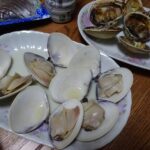 夕飯は貝