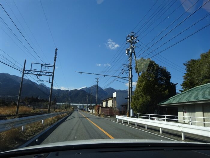 湯の山温泉に向かう道