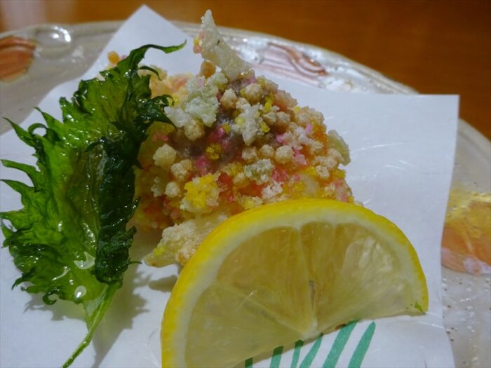 鯛のあられ揚げ