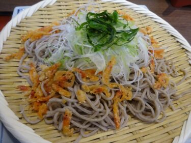 サクラエビのかき揚げそば？