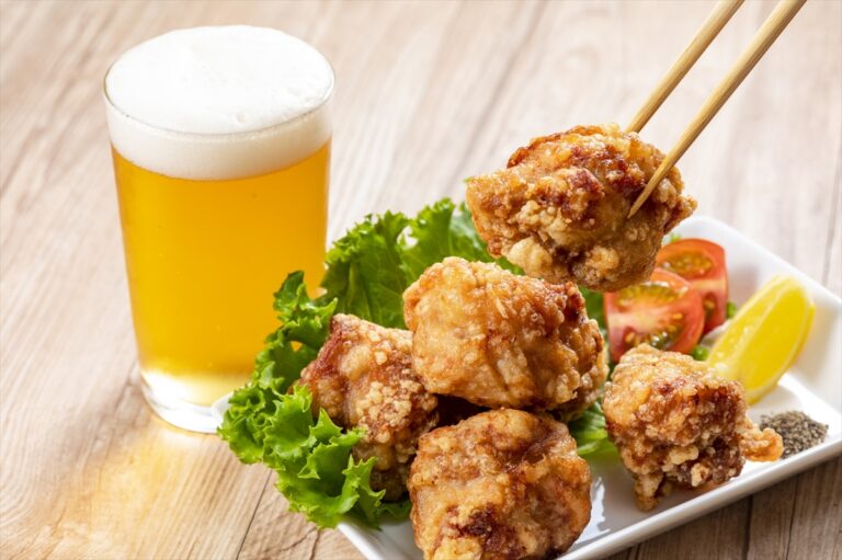 唐揚げとビール