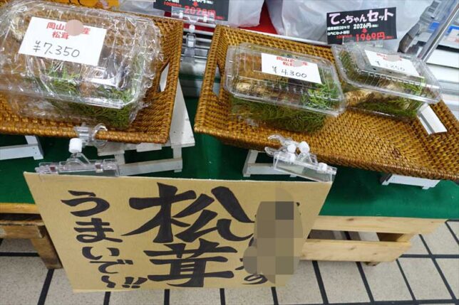 岡山県産マッタケ