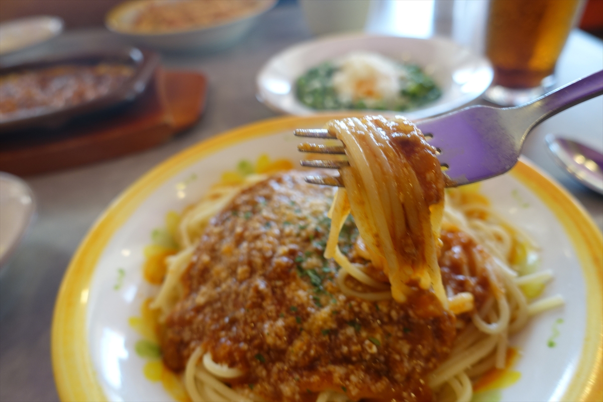 サイゼのボロネーゼ