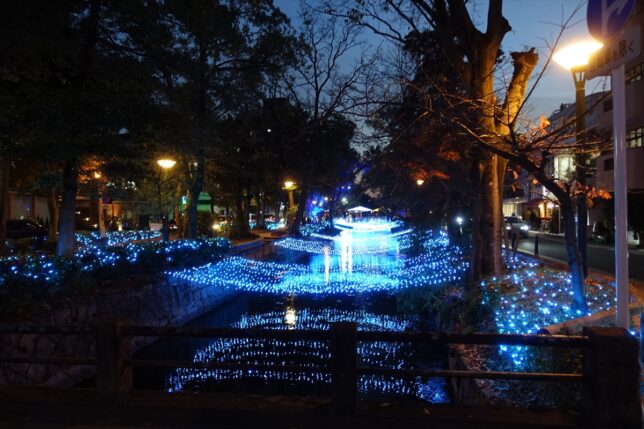 岡山市街のイルミネーション
