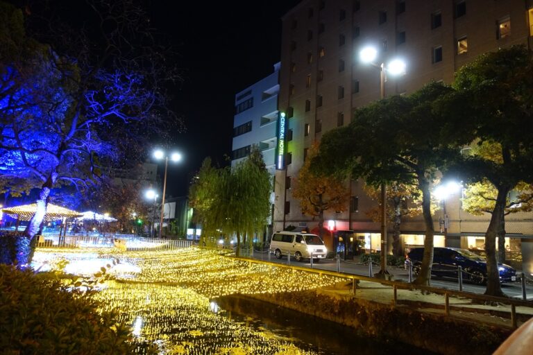 岡山市街のイルミネーション