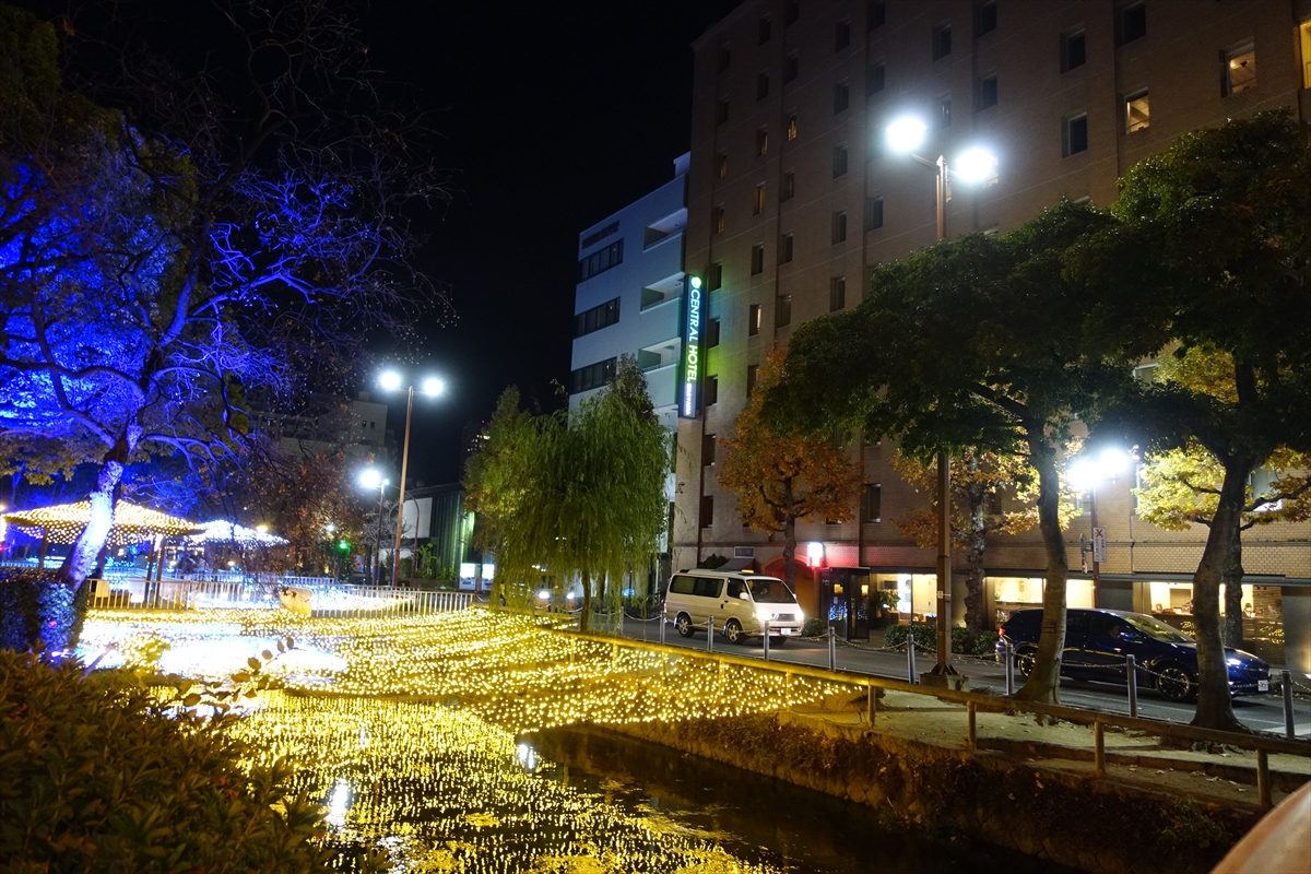 岡山市街のイルミネーション