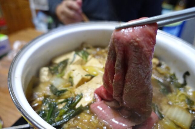 松阪牛のすき焼き