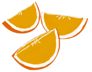 剥きにくいミカンは櫛形に切ろう