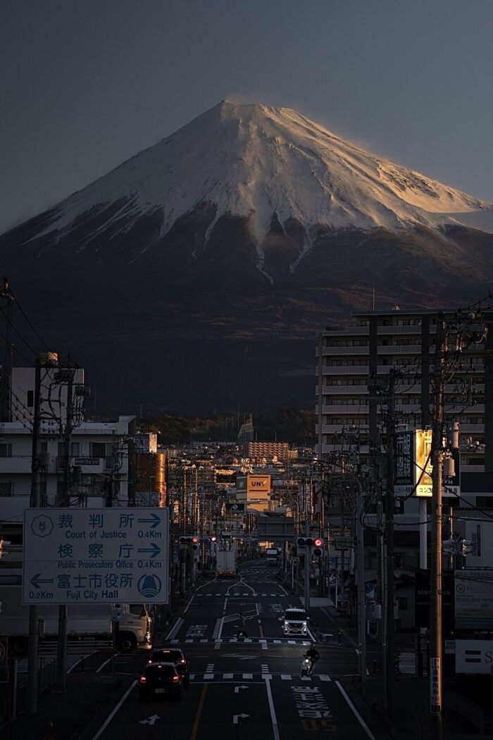 富士市街地から